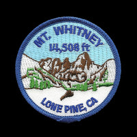 Mount Whitney Iron On Patch Lone Pine California Souvenir