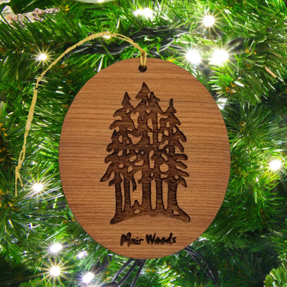 Muir Woods Ornament - National Park Souvenir - Christmas Ornament - Handmade 15018MW