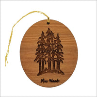 Muir Woods Ornament - National Park Souvenir - Christmas Ornament - Handmade