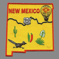 New Mexico Patch - State Shape -Roadrunner
