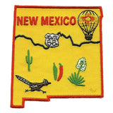 New Mexico Patch - State Shape -Roadrunner