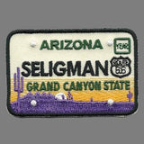 Seligman Arizona Patch – Grand Canyon State – License Plate Travel Patch AZ Souvenir Embellishment or Applique