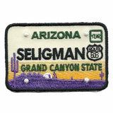 Seligman Arizona Patch – Grand Canyon State – License Plate Travel Patch AZ Souvenir Embellishment or Applique