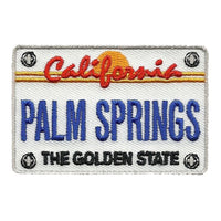 Palm Springs Patch - California Golden State - CA License Plate