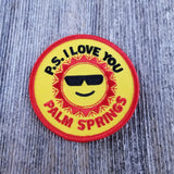 Palm Springs California Iron On Patch - P.S. I Love You