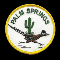 Palm Springs California Iron On Patch - Roadrunner