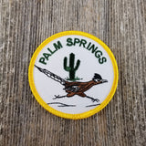 Palm Springs California Iron On Patch - Roadrunner