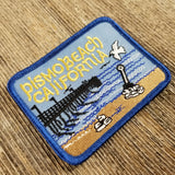 Pismo Beach Pier California Iron On Patch - Rectangle