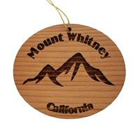 Mount Whitney Ornament Handmade Wood Ornament Mt Whitney California Souvenir CA Christmas Ornament