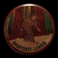 Bigfoot Lives Pin Sasquatch Forest Epoxy Coated Metal Souvenir Hat Pin Lapel Pin