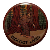 Bigfoot Lives Pin Sasquatch Forest Epoxy Coated Metal Souvenir Hat Pin Lapel Pin