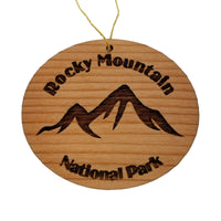 Rocky Mountains Ornament Handmade Wood Ornament Rocky Mountain National Park Colorado Souvenir