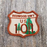Redwood Hwy US 101 Sign Patch - California Souvenir