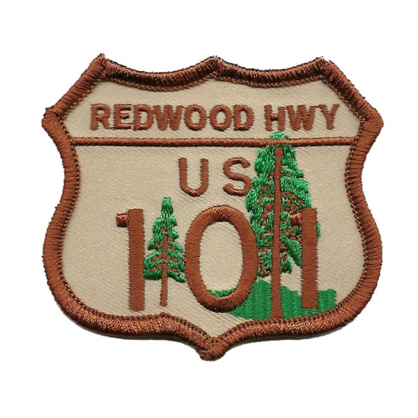 Redwood Hwy US 101 Sign Patch - California Souvenir