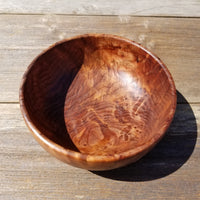 Wood Salad Bowl Redwood Bowl Handmade 5 Inch Beautiful Character #248 Unique