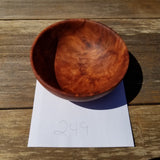 California Redwood Bowl Handmade 5 Inch Burl Wood Art #249