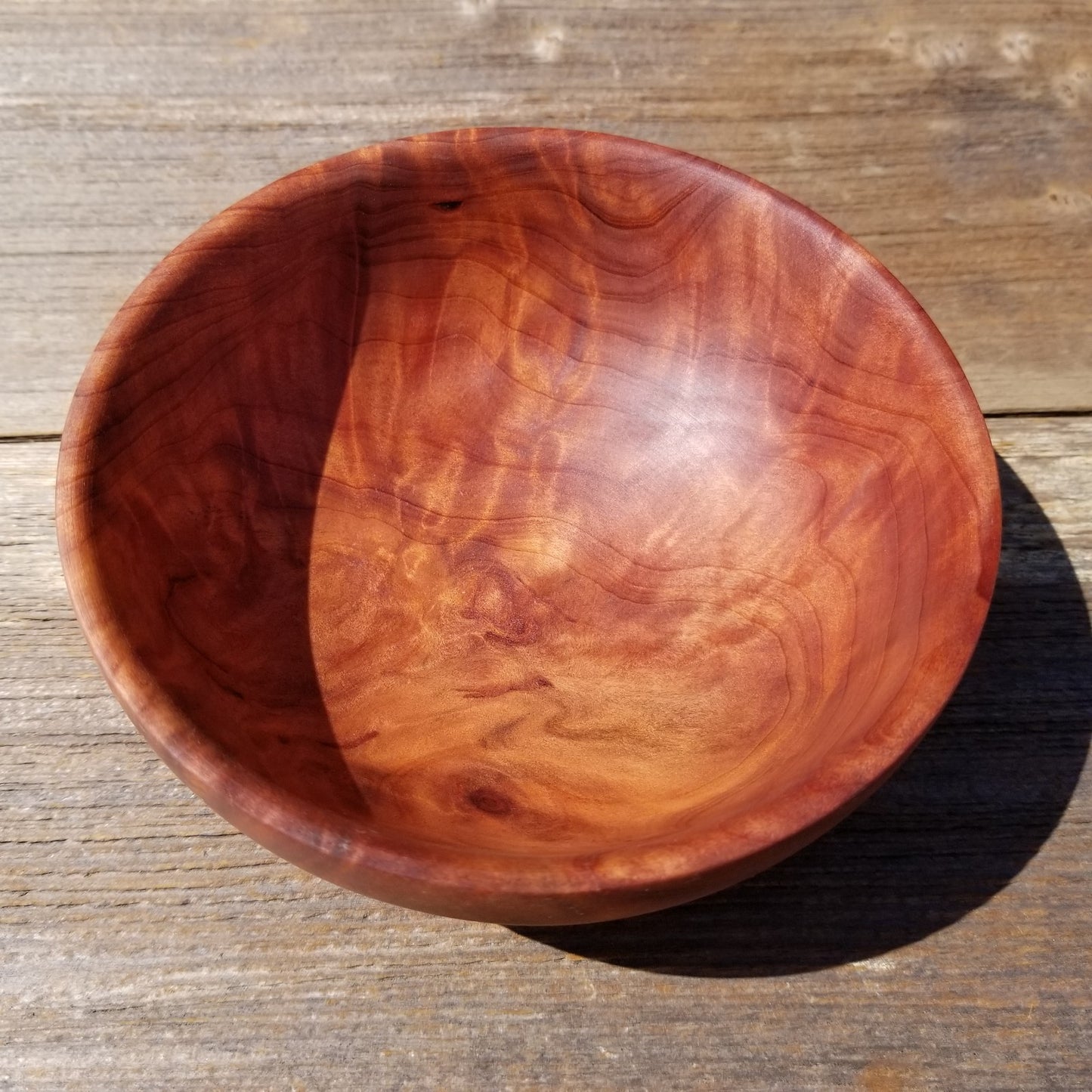 California Redwood Bowl Handmade 5 Inch Burl Wood Art #249