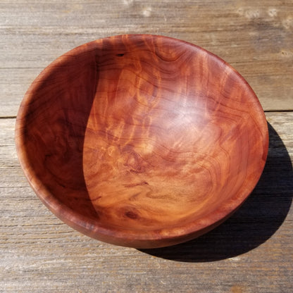 California Redwood Bowl Handmade 5 Inch Burl Wood Art #249