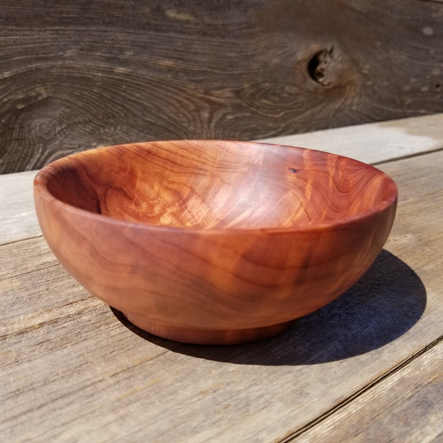 California Redwood Bowl Handmade 5 Inch Burl Wood Art #249