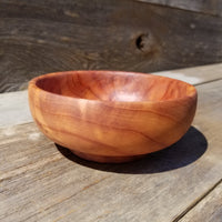Wood Salad Bowl Redwood Handmade 5 Inch Anniversary Gift #250