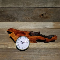 Redwood Wood Clock Redwood Burl Clock #147 Red Wood 5th Anniversary