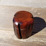 Handmade Wood Ring Box Rustic Redwood #252