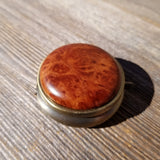 California Redwood Pill Box 3 Sections Handmade Top #211