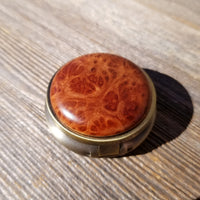 California Redwood Pill Box 3 Sections Handmade Top #211