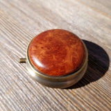 California Redwood Pill Box 3 Sections Handmade Top #211