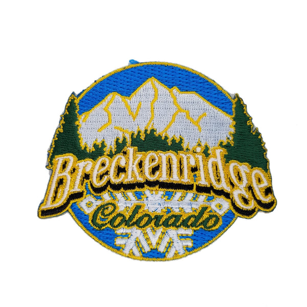 Breckenridge Colorado Patch – Ski Patch- CO Resort Patch – Mountains Trees Snowflakes Colorado Souvenir – Travel Patch – Iron On Applique