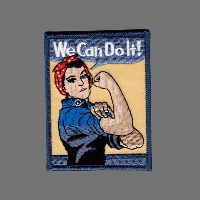 We Can Do It Rosie Riveter Patch Iron On Badge Emblem Applique Accessory