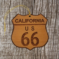 Route 66 Ornament - California Christmas - Road Sign