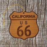 Route 66 Ornament - California Christmas - Road Sign