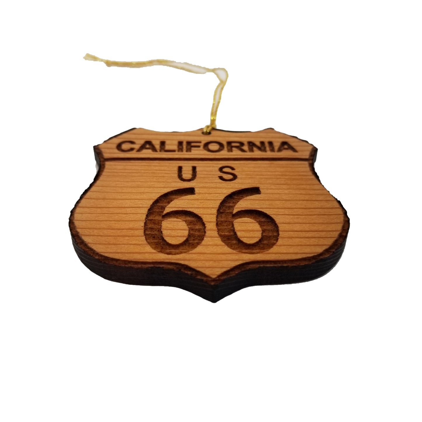 Route 66 Ornament - California Christmas - Road Sign Made in USA Souvenir - 15024
