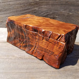 Wood Jewelry Box Redwood Tree Engraved Rustic Handmade Curly Wood #196 Gift for Men Gift for Women Anniversary Gift Housewarming Home Decor