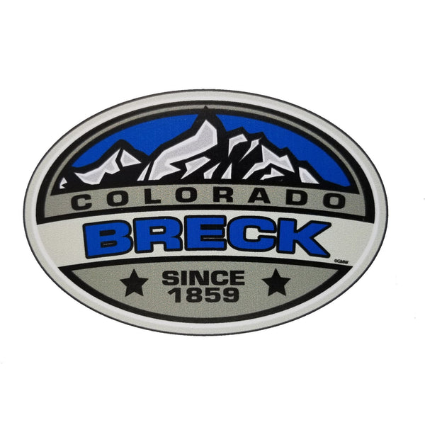 Breckenridge Colorado Decal – Ski Patch- CO Resort Sticker – Colorado Souvenir – Travel Sticker 3.5" Oval Mountains Breck Travel Gift