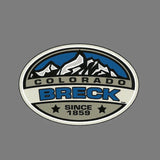 Breckenridge Colorado Decal – Ski Patch- CO Resort Sticker – Colorado Souvenir – Travel Sticker 3.5" Oval Mountains Breck Travel Gift