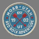Utah Patch – Moab UT – Red Rock Adventure - Arches National Park – Travel Patch Iron On – UT Souvenir Patch Circle 2.5″ Travel Gift