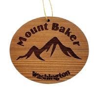 Mount Baker Ornament Handmade Wood Ornament Washington Souvenir Mountains WA Ski