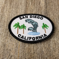 California Patch - San Diego - Dolphins - Palm Trees