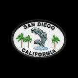 California Patch - San Diego - Dolphins - Palm Trees