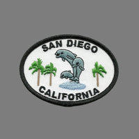 California Patch - San Diego - Dolphins - Palm Trees