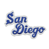 San Diego Patch - Script Blue and White - California