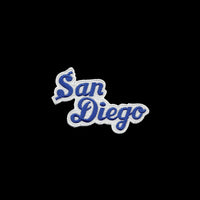 San Diego Patch - Script Blue and White - California