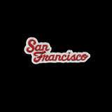 San Francisco Patch - Script Cursive Font - California Souvenir