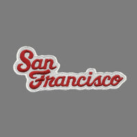 San Francisco Patch - Script Cursive Font - California Souvenir