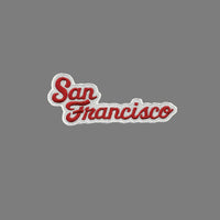 San Francisco Patch - Script Cursive Font - California Souvenir