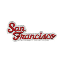 San Francisco Patch - Script Cursive Font - California Souvenir