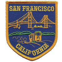 San Francisco Patch - Golden Gate Bridge - Cable Car Trolley
