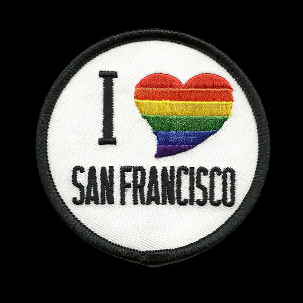 San Francisco Iron On Patch - I Love SF - California Souvenir